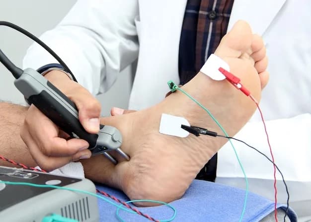 A nerve conduction study